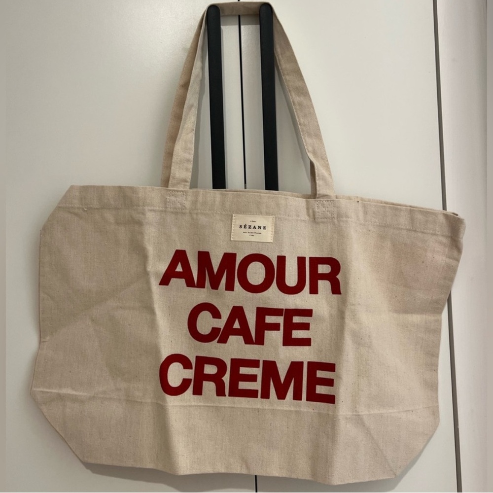 Sezane Amour Cafe Crème Tote